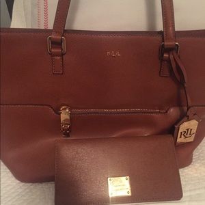 Brand new Ralph Lauren handbag and wallet